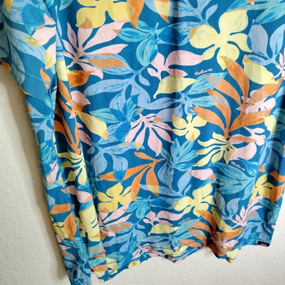Faherty Shorelite Short-Sleeve Tech Polo Summer Blooms UPF 50 Sz L - Picture 4 of 6